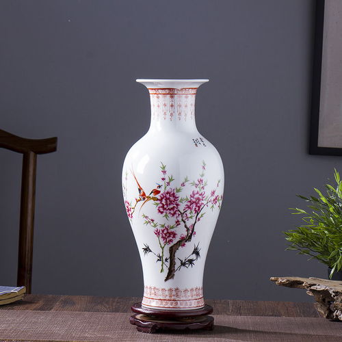 景德鎮陶瓷小花瓶軟裝家居飾品擺件插花客廳電視柜裝飾工藝品擺設