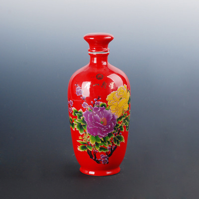 【景德鎮(zhèn)陶瓷酒瓶中國紅酒瓶】價(jià)格,廠家,圖片,陶瓷包裝容器,高新區(qū)鎮(zhèn)鑫陶瓷廠-