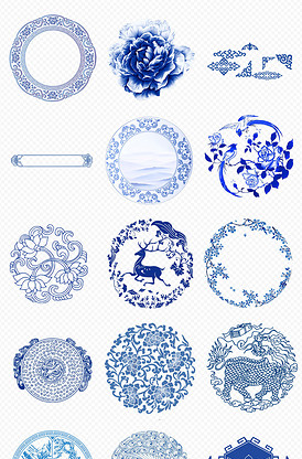 金色歐式邊框花紋花邊PNG素材在陶瓷設計中的應用